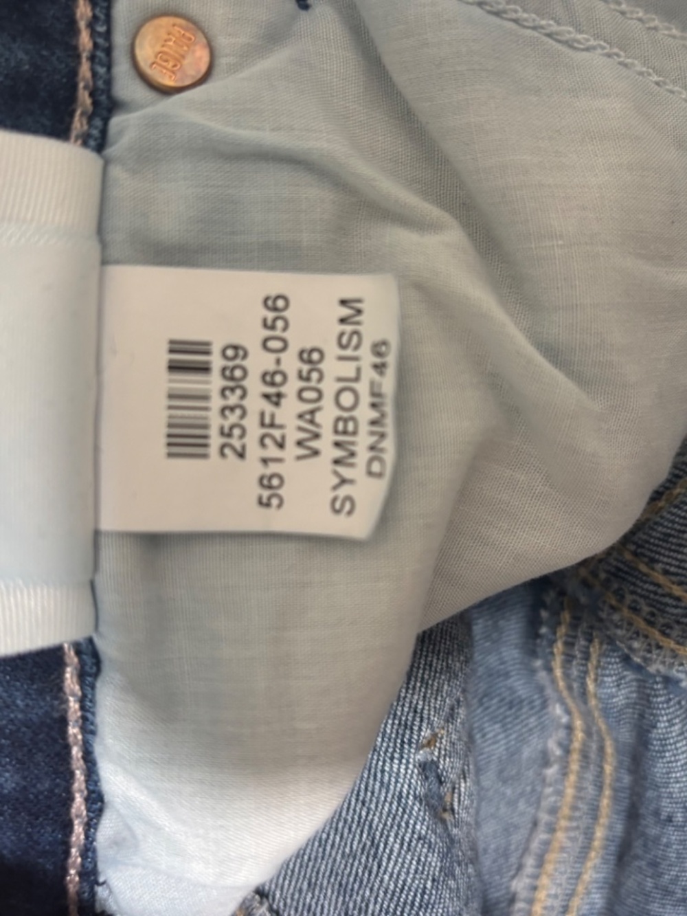 PAIGE Anessa Cropped Wide Leg Jeans Dark Wash High Rise - Picture 7 of 7